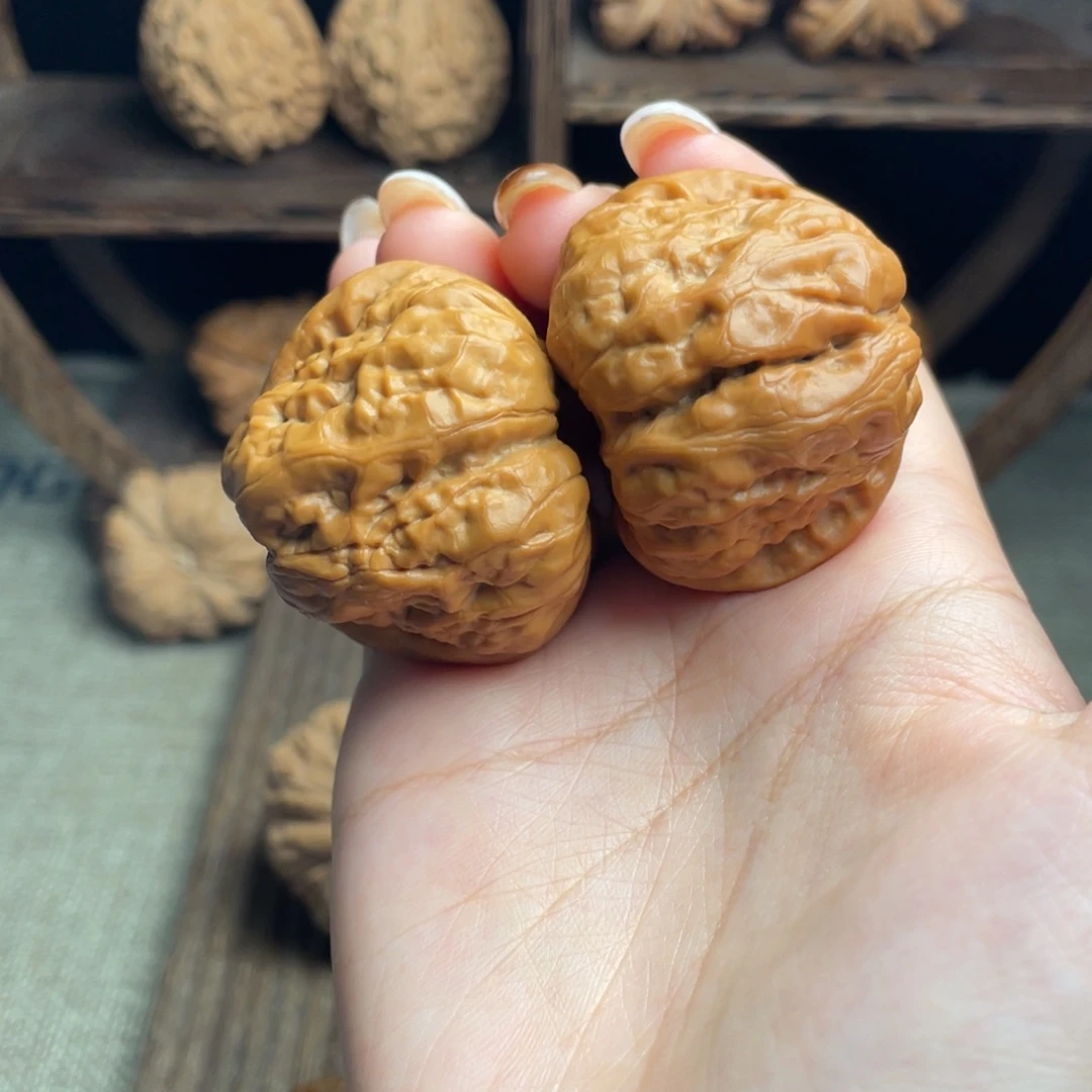 吊坠文玩核桃蛤蟆头42 全品打底精配毕业红皮