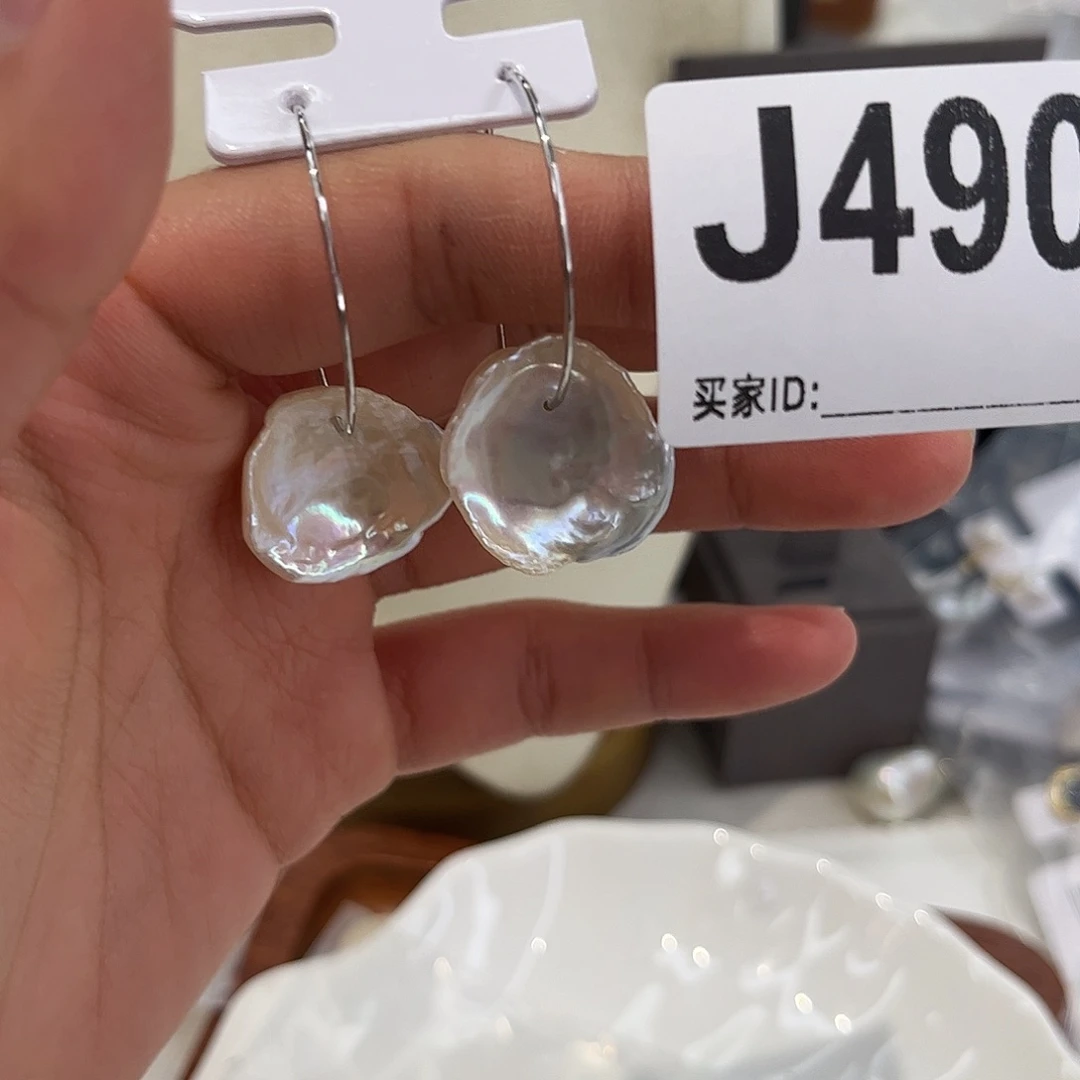 淡水珍珠耳饰银S925镶嵌