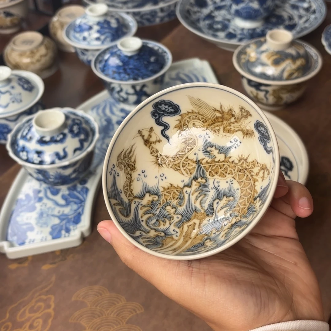 摆件景德镇手绘茶器