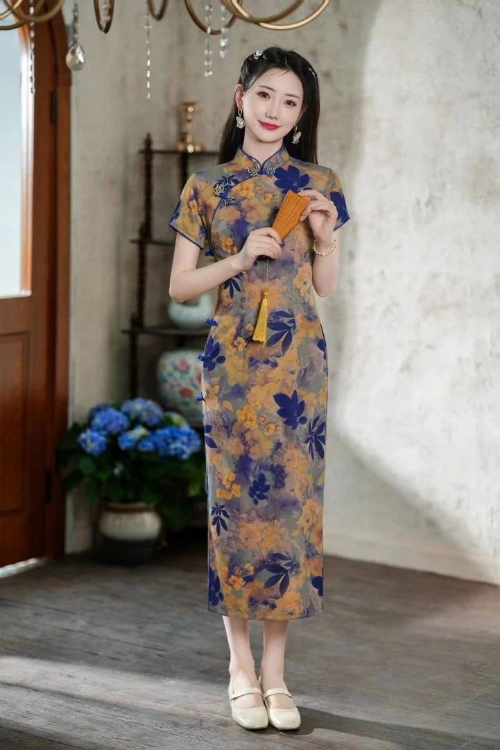 MMY优雅日常气质旗袍E19