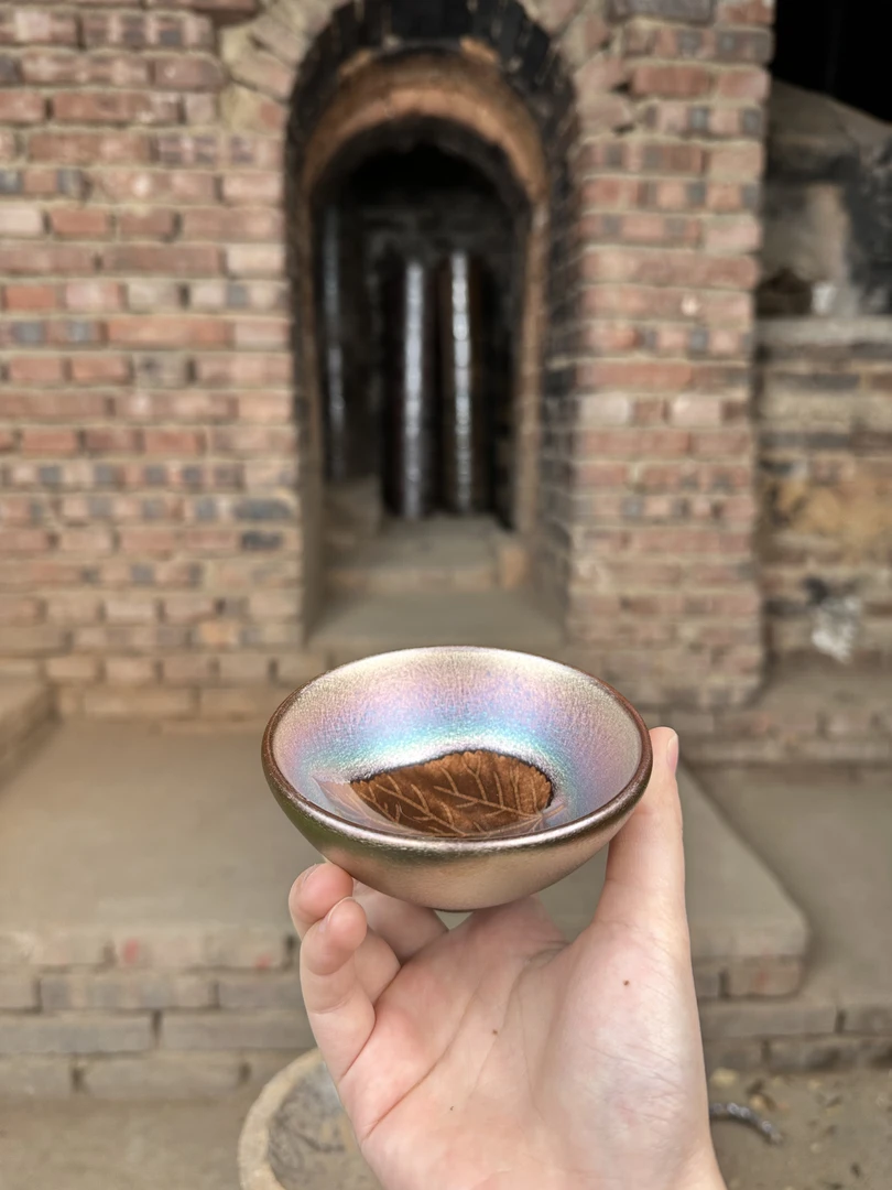 闪购 建窑建盏   大叶有成  茶器主人杯礼盒装带溯源证书   电烧