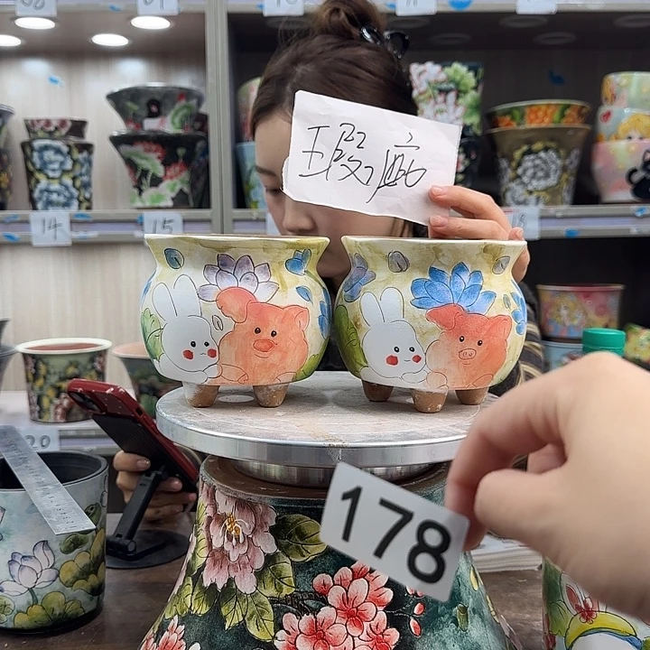 紫砂花盆瑕疵瑕疵178