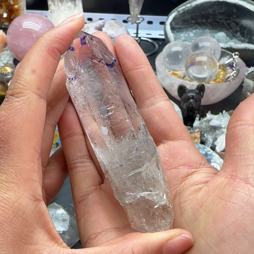 水晶水晶摆件未镶嵌曲****?