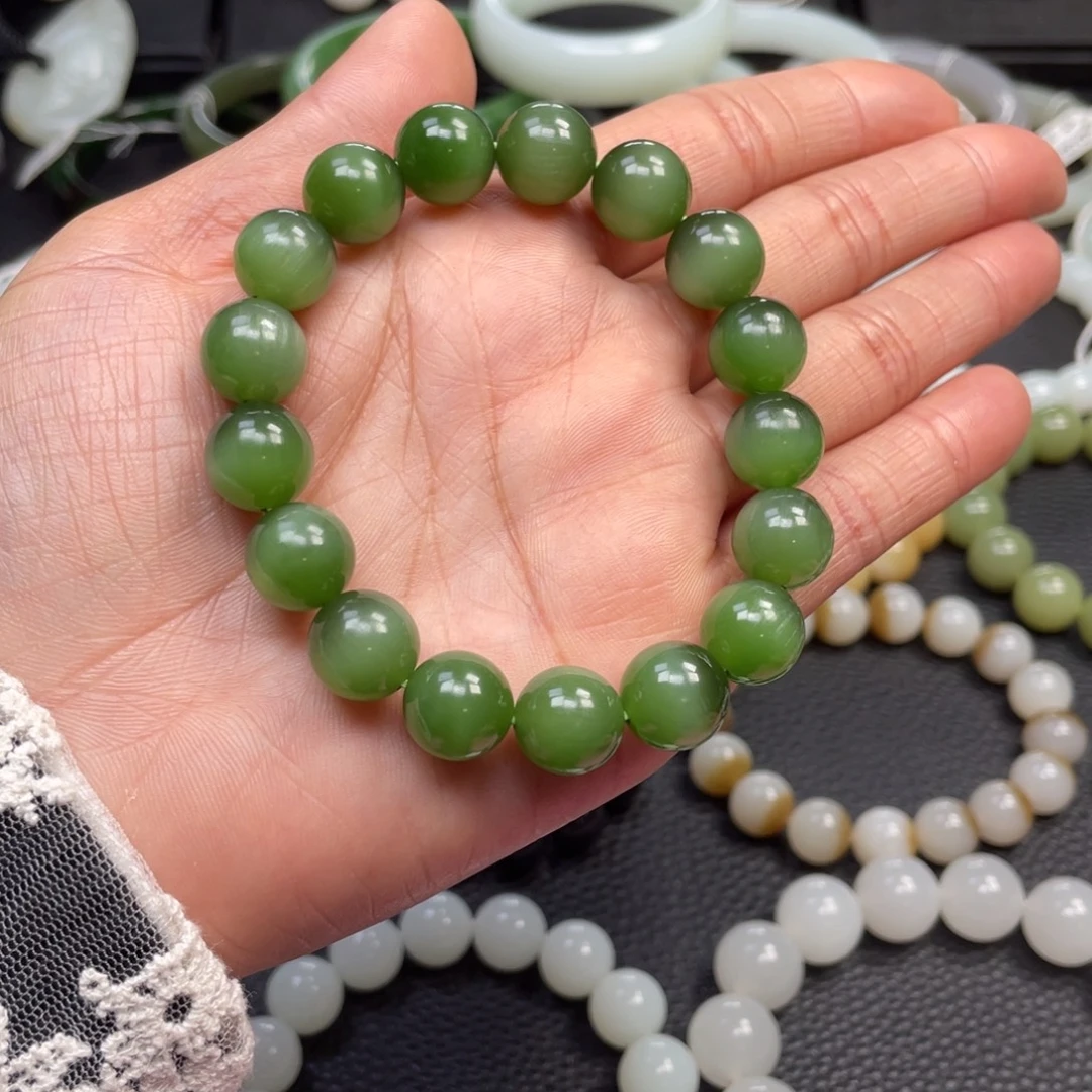 和田玉未镶嵌手链