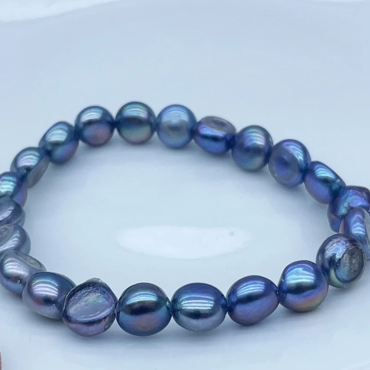 颈饰银S925镶嵌淡水珍珠