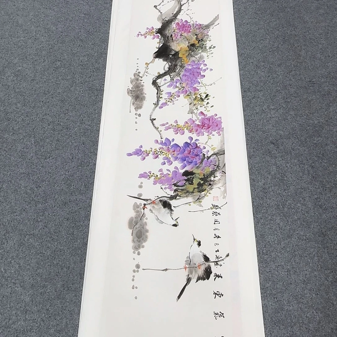 国画138*35纯手绘周艺