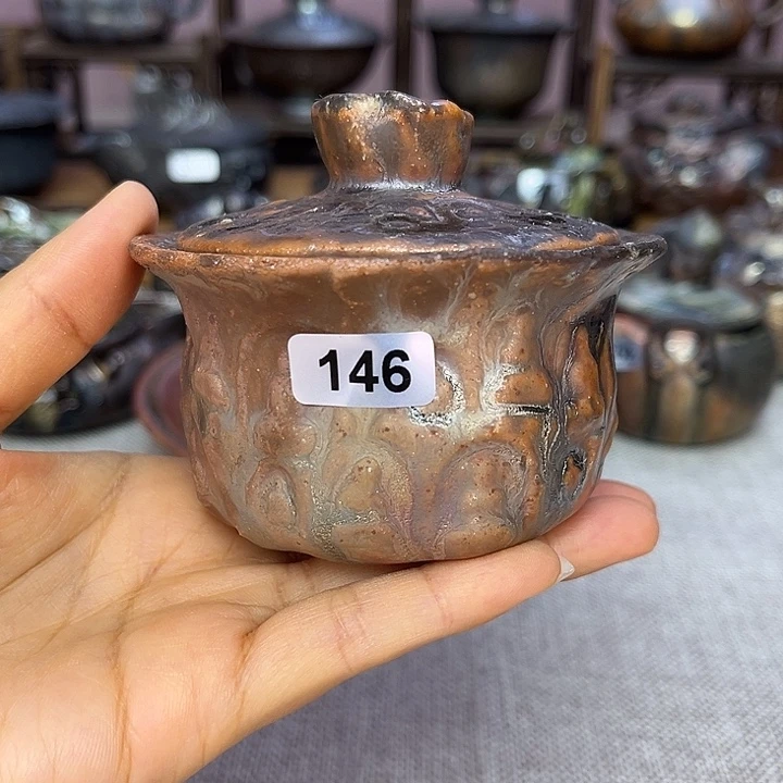 裸柴烧陶瓷手工茶器