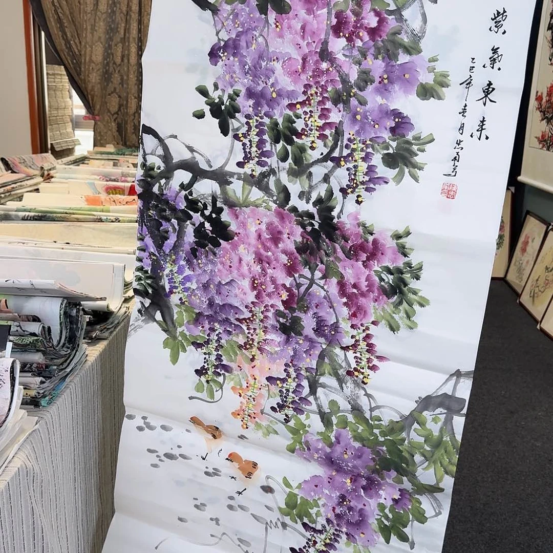 纯手工国画作品好看