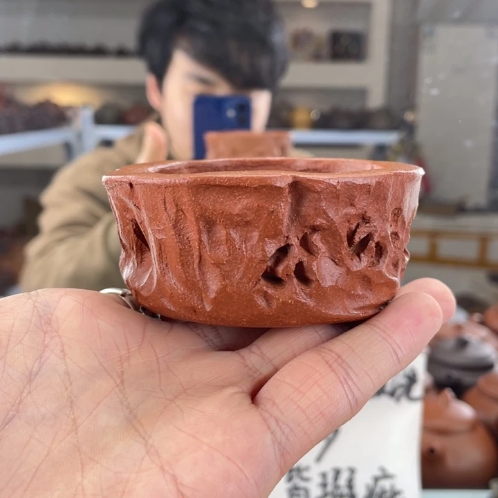 紫砂茶壶160cc红降坡茶壶
