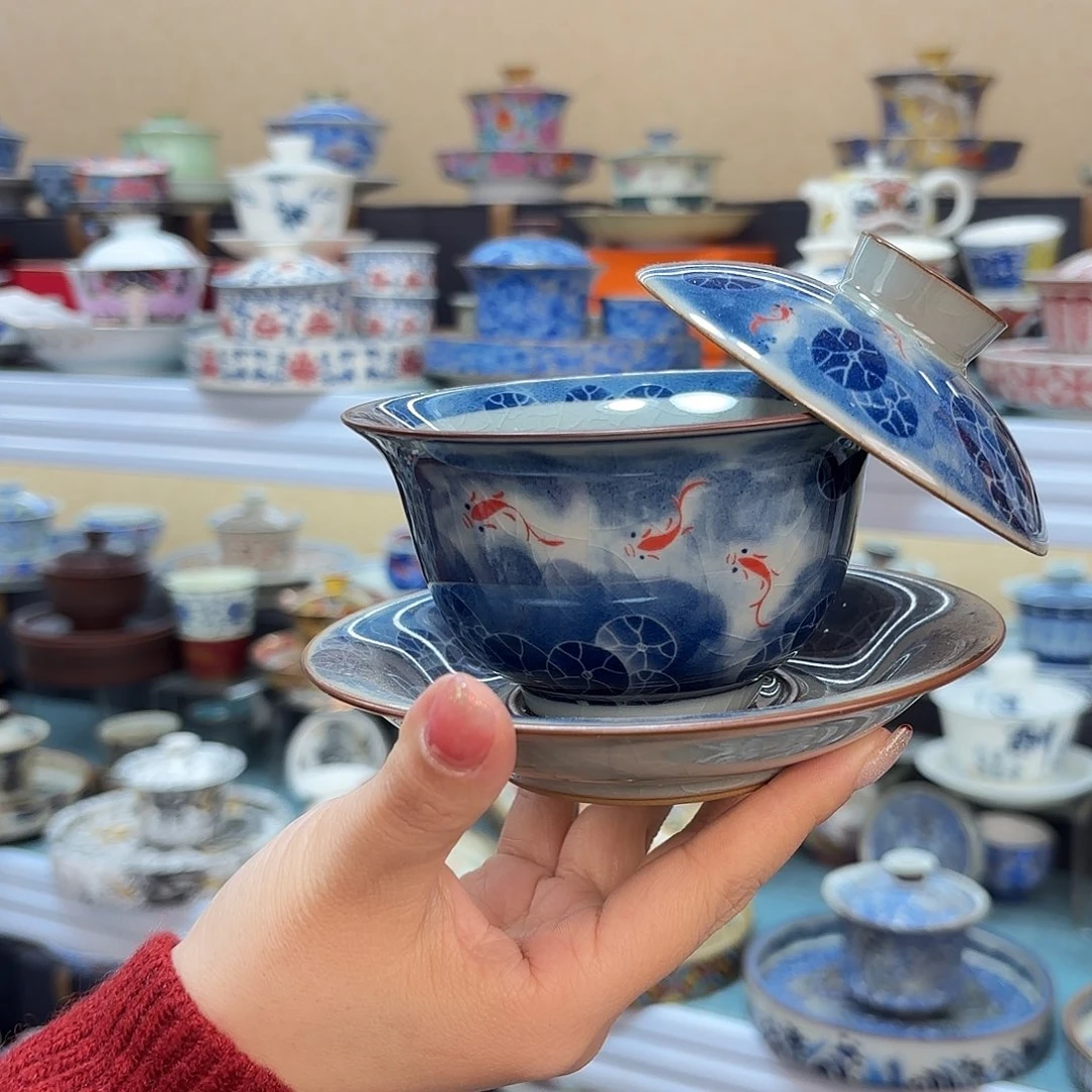 盖碗里的水煮熟后再