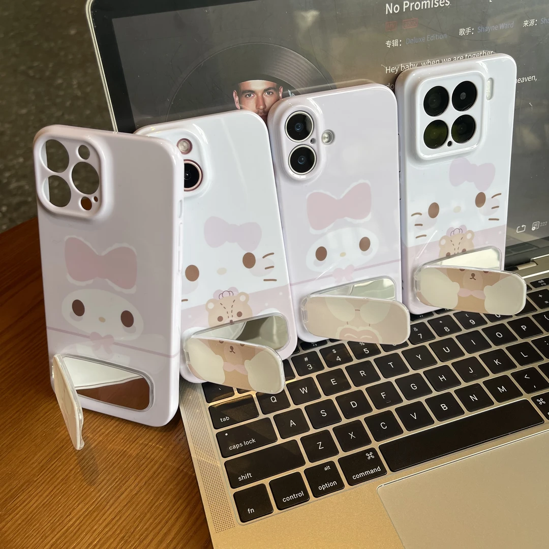 爱心美乐蒂kt猫适用iPhone16苹果手机壳华为oppo红米荣耀vivo菲林