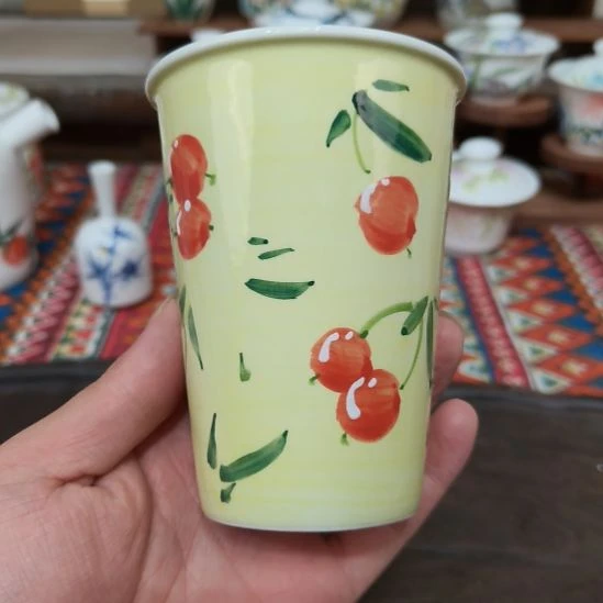 陶瓷摆件景德镇手工手绘高温瓷器