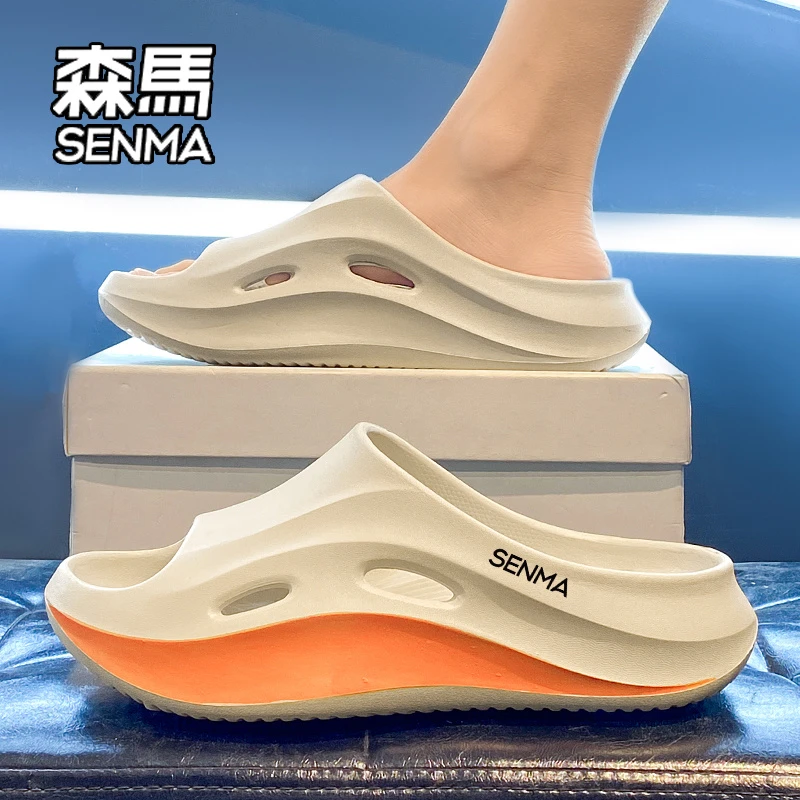 SENMA/森马厚底运动拖鞋男2025新款秋季防滑户外沙滩凉鞋外出厚底
