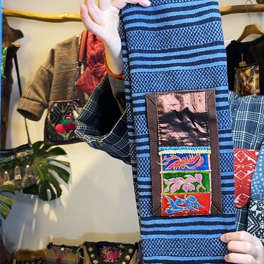 织绣手工制作围脖