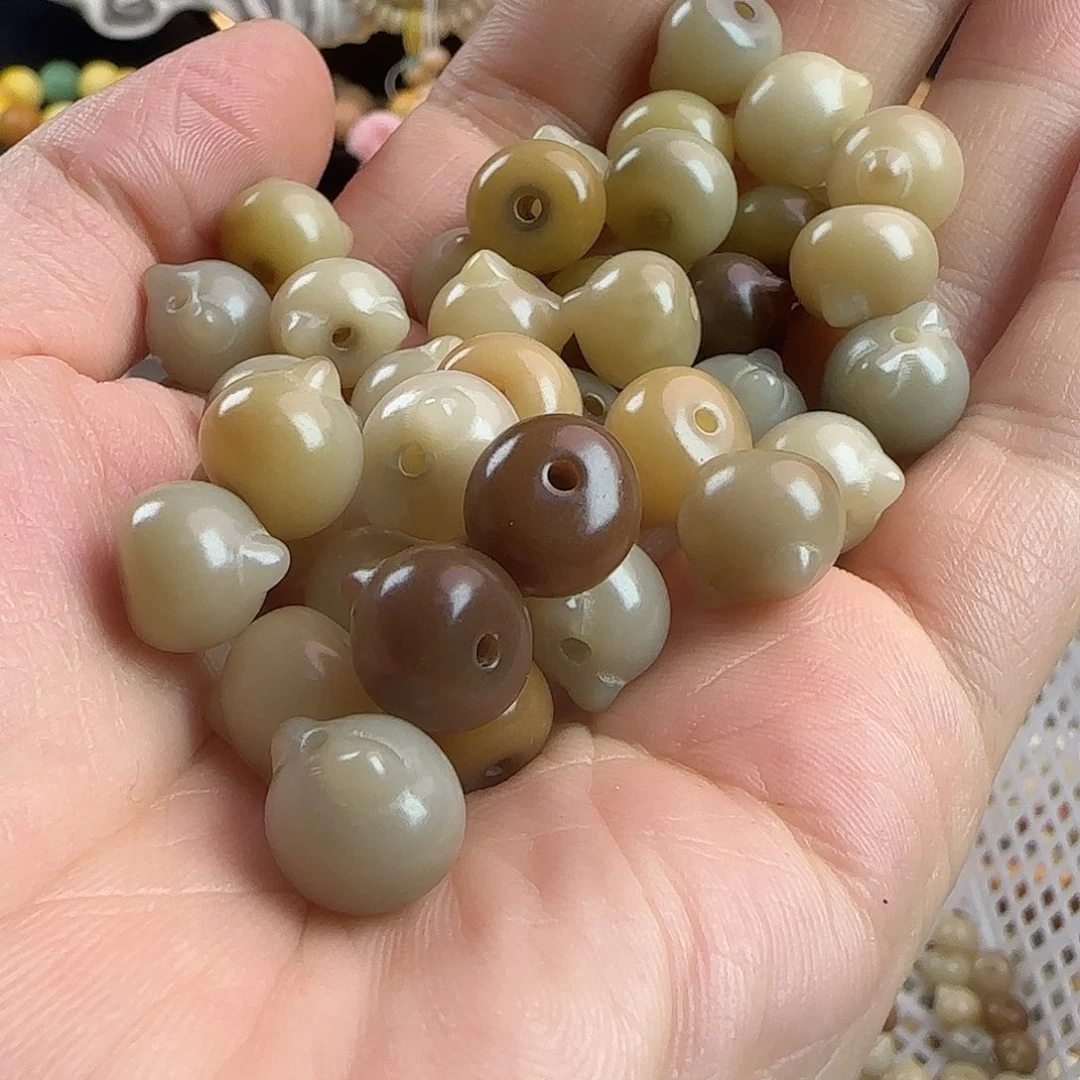 菩提根/象牙果手串卡12灰月光猫头20颗➕10颗