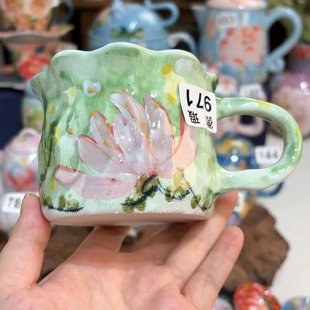 景德镇手绘高温釉下彩陶瓷茶具