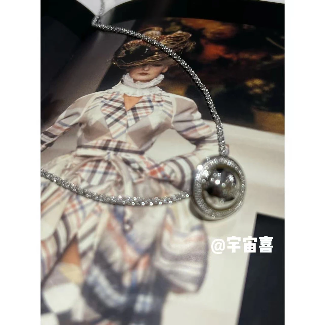 铜合金项链  J2-054【铃铛小星球满天星链条项链】