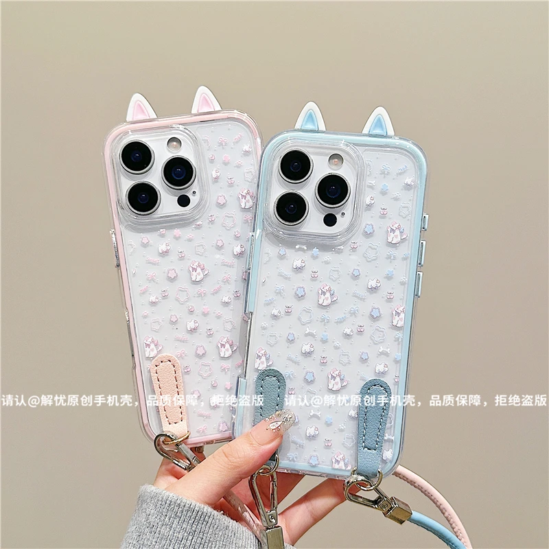 三合一炫彩适用苹果iPhone17/华为荣耀/OPPO/VIVO/小米手机壳爆款