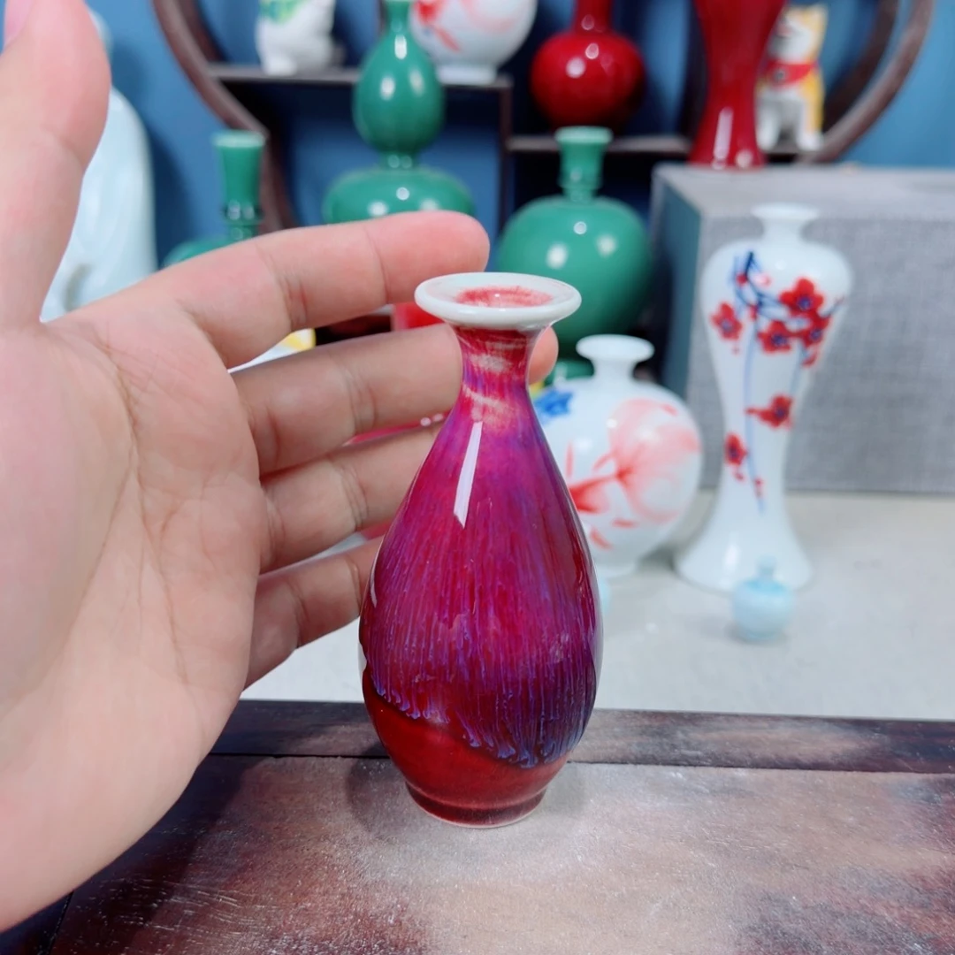 陶瓷手工小花器摆件