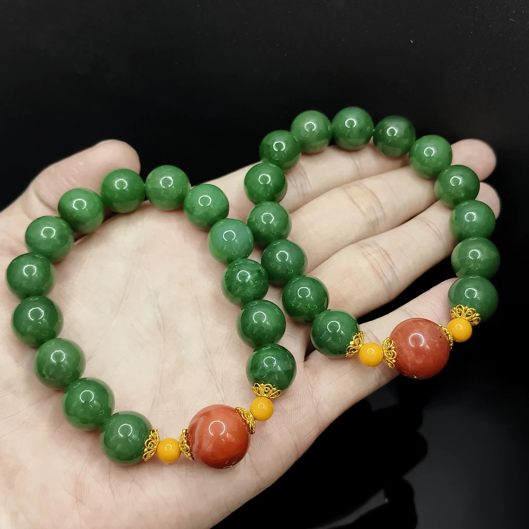 【东北哥精选】和田玉DIY手串A1【多样性发其一】约卡12mm