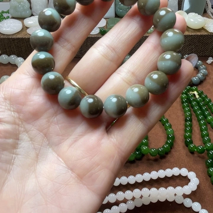 和田玉未镶嵌手链