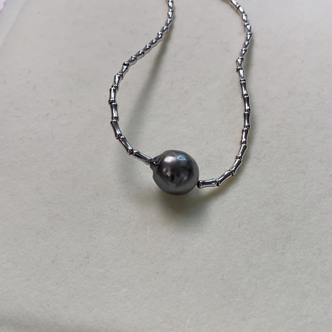 海水珍珠颈饰银S925镶嵌