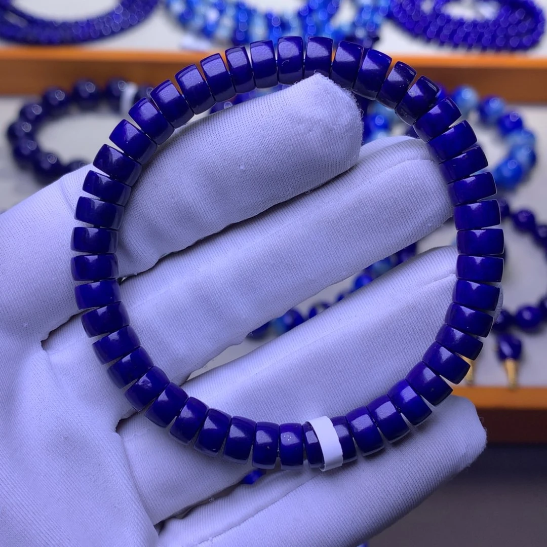 青金石未镶嵌手串7mm