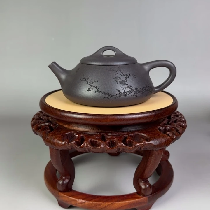 天***道茶壶紫泥纳瓢壶230 cc左右