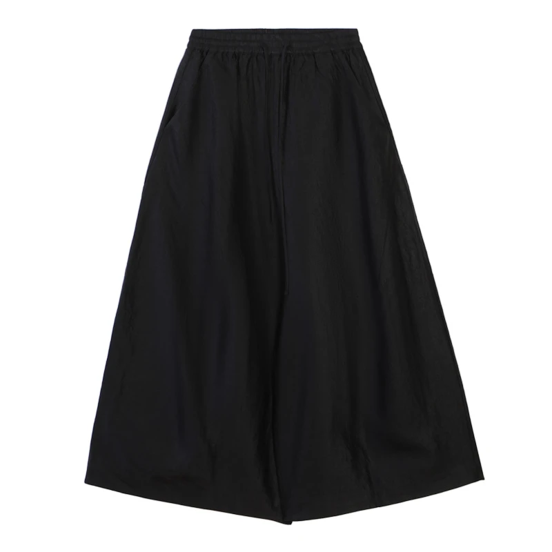 潘一抹微蓝2025新款百搭阔腿直筒裤20758