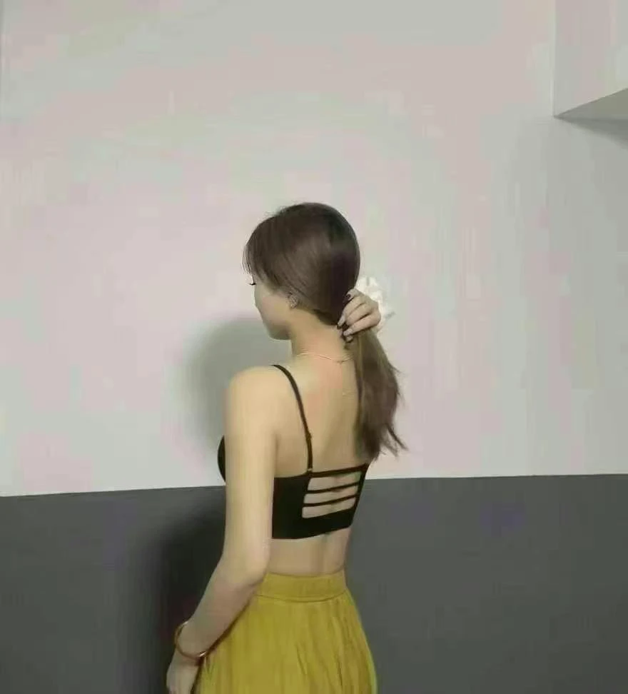 栗栗家粉底液美背内衣女露背防走光吊带裸感无痕抹胸文胸5001-1