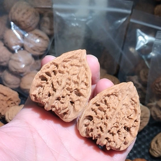把件文玩核桃满天星佛肚单只2颗尖有瑕