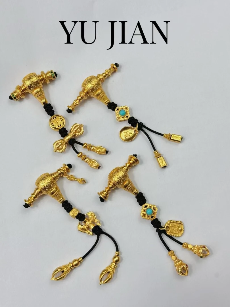 祥云纹三通金属手链配饰