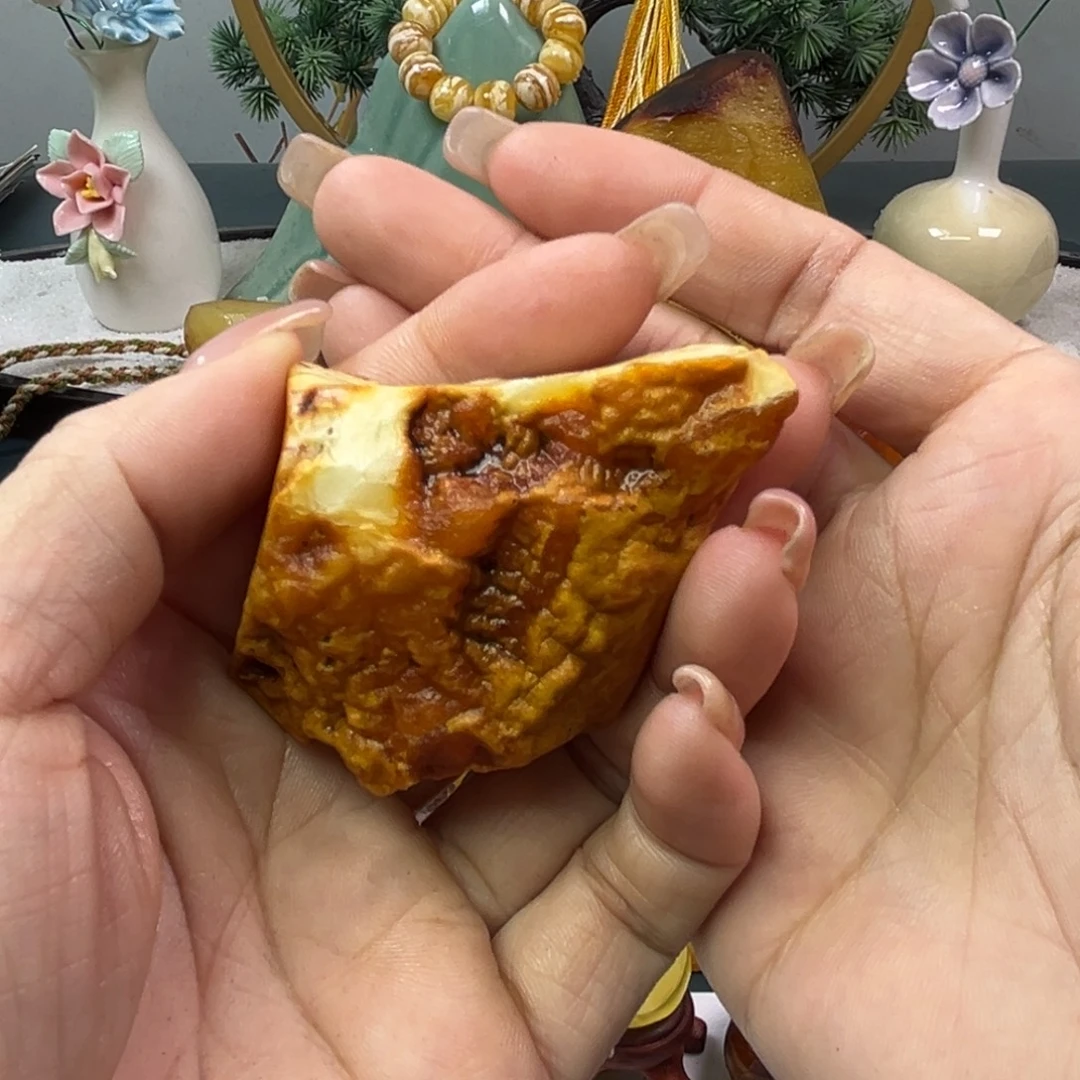 碧***天定制琥珀未镶嵌蜜蜡原石不退不换
