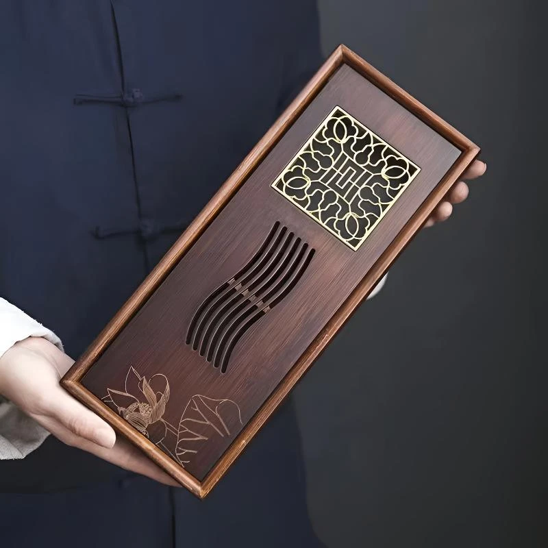 实木重竹茶盘蓄水盘F17