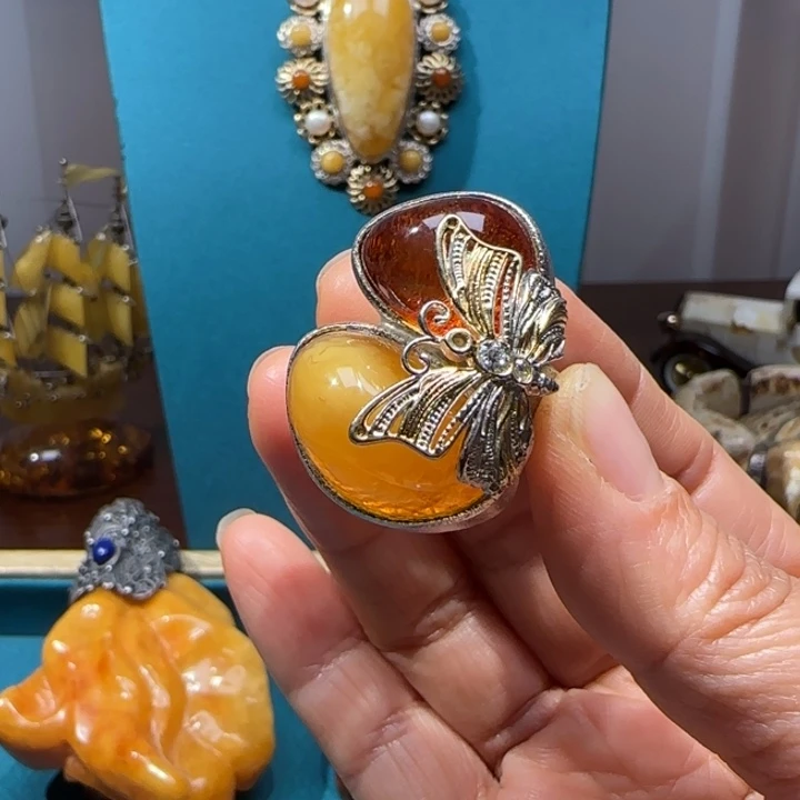 琥珀未镶嵌手链波兰设计款琥珀蜜蜡