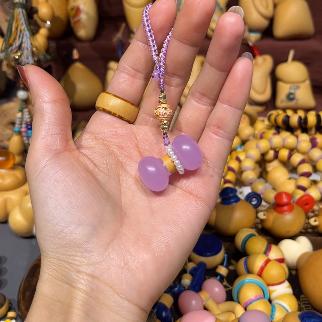 E****1透紫色可爱小哑铃