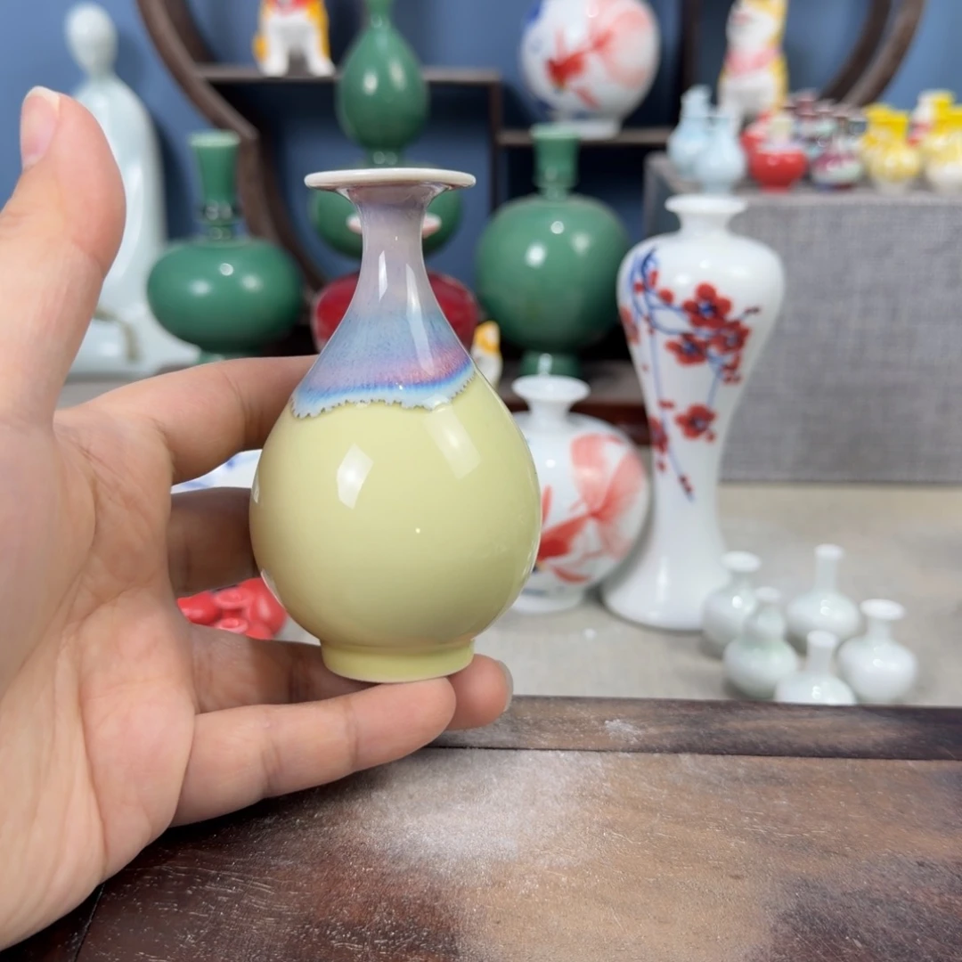 陶瓷手工小花器摆件