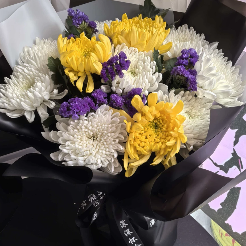 11只混搭菊花/黑白配色包装