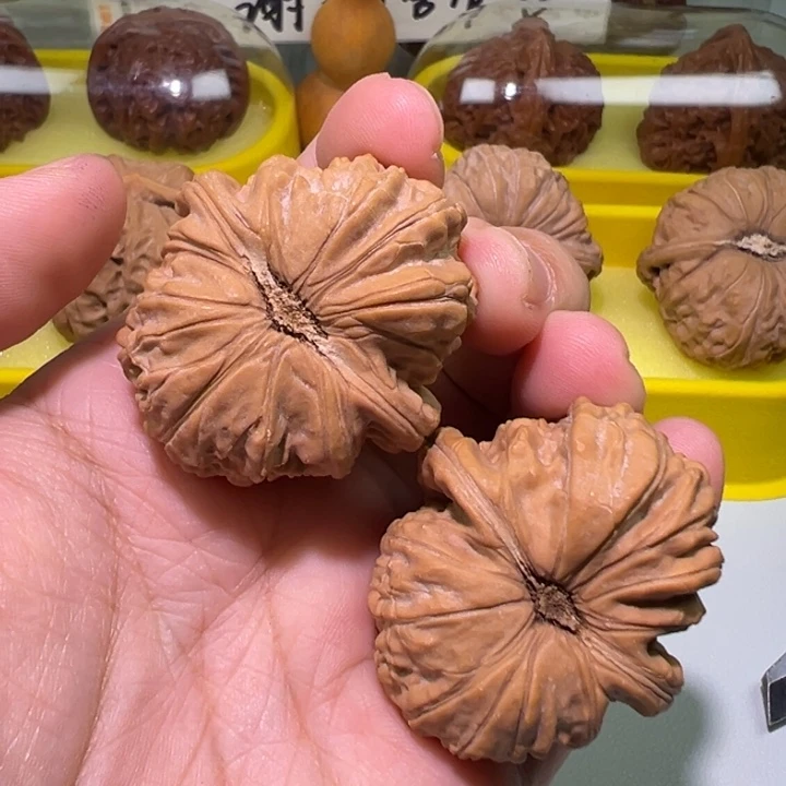 燃***号文玩核桃把件白狮子