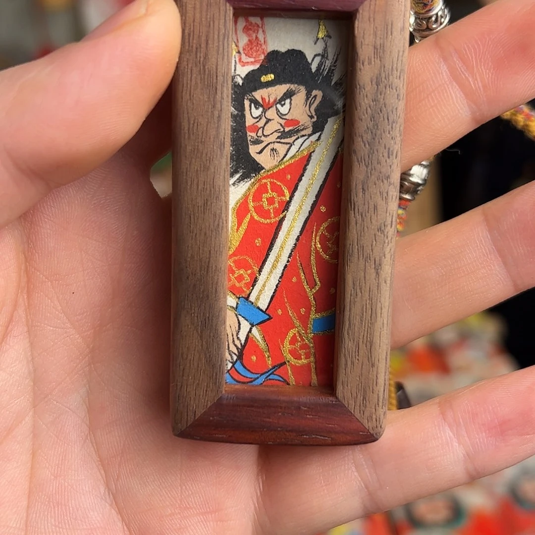茉***茉纯手绘钟馗文创画