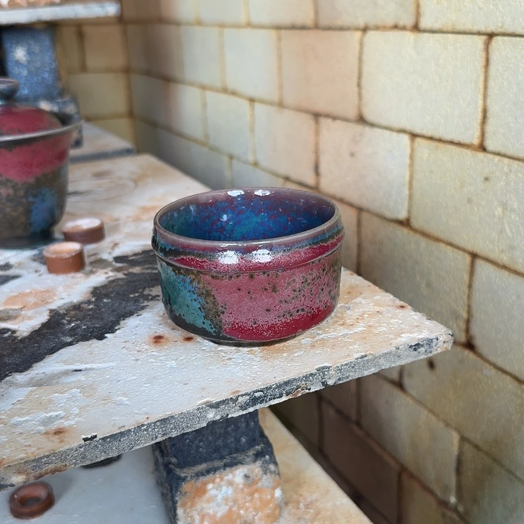 瓷片王建勋七彩炉钧釉开窑直播