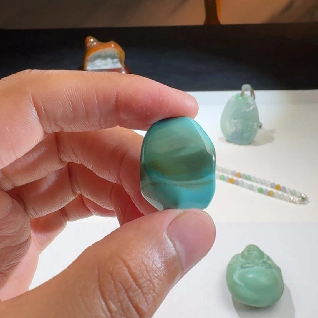 绿松石颈饰未镶嵌豆*帅