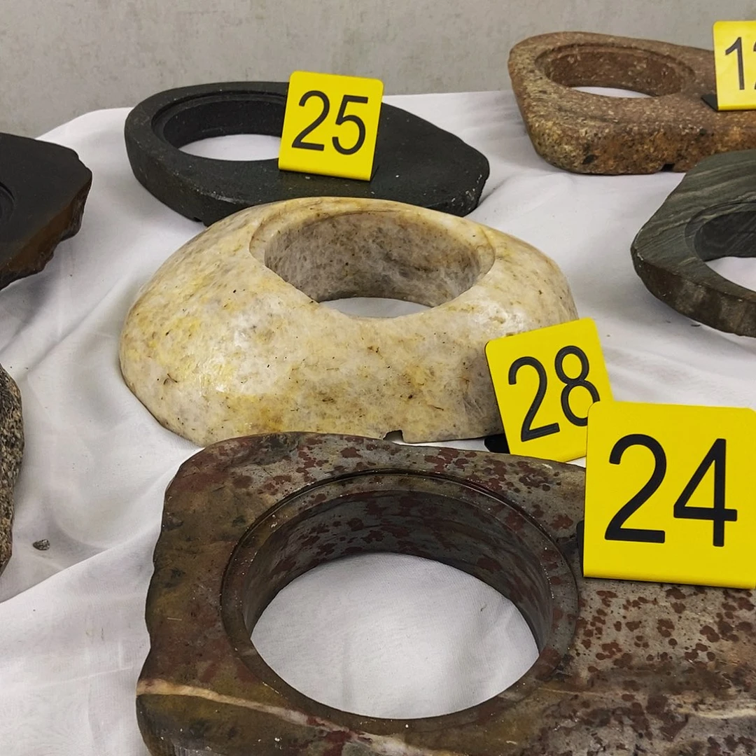 芒**人石臼茶炉原石茶炉