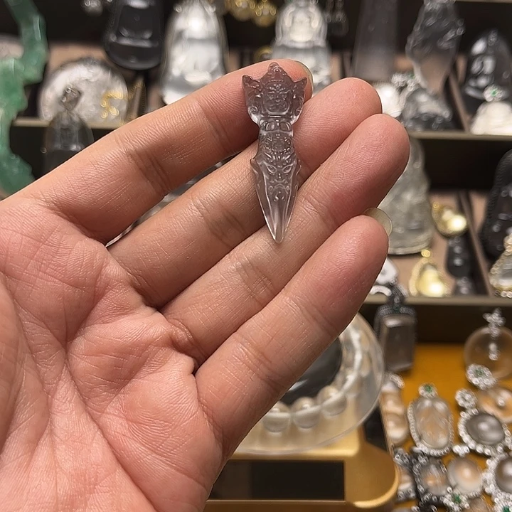 康***¢石英质玉未镶嵌降魔杵