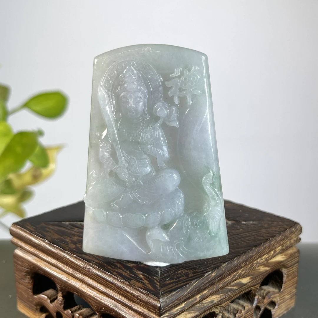 JYW06-62 天然缅甸A货翡翠  虚空藏