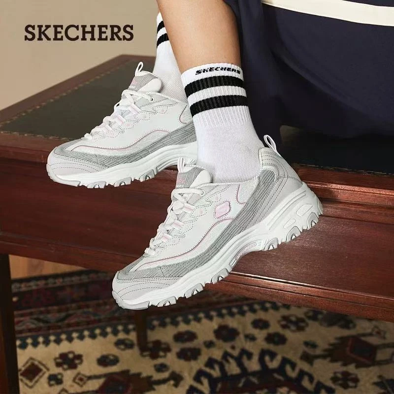 SKECHERS/斯凯奇新款奶茶熊时尚厚底吸震女款熊猫鞋老爹鞋150242