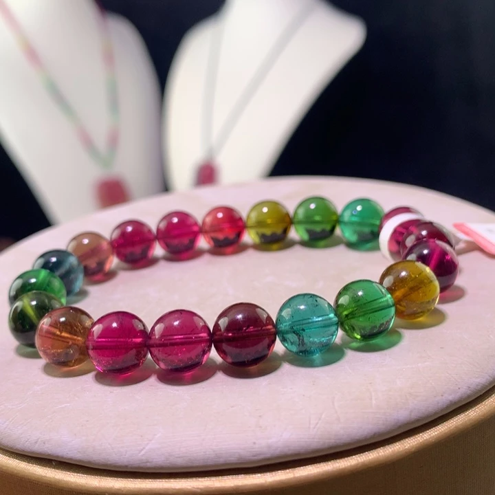 双色碧玺手链未镶嵌