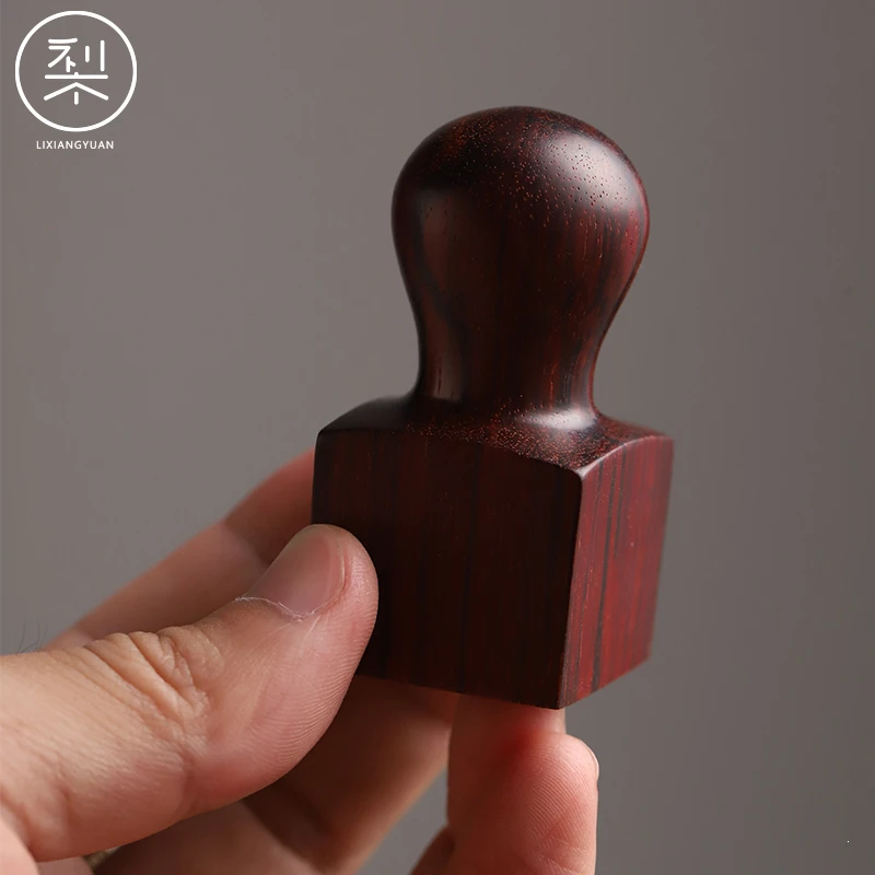 梨香院印度小叶紫檀印章名章公司章私人章红木雕刻可刻字檀香紫檀
