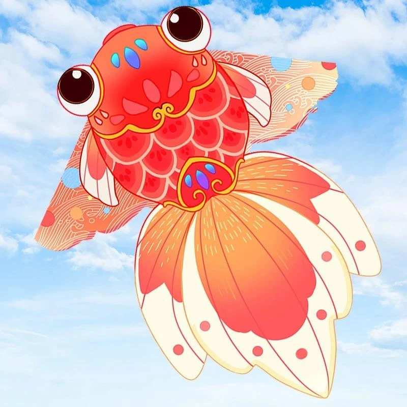 国潮金鱼风筝大人专用成人儿童微风易飞2025新款网红创意高档潍坊