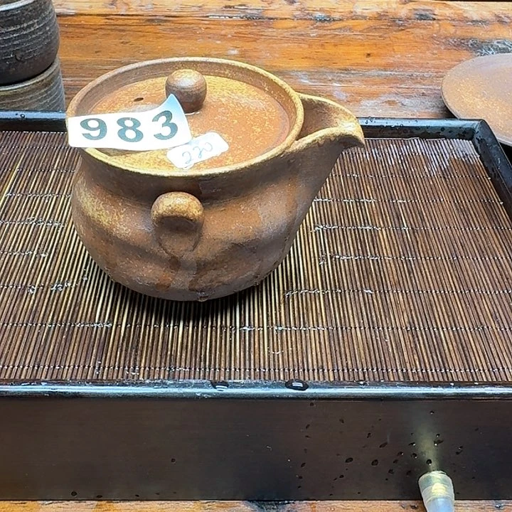 纯手工制作粗陶茶具